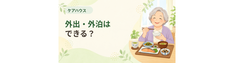 ケアハウスで外出・外泊はできる？