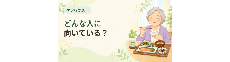 ケアハウスはどんな人に向いている？