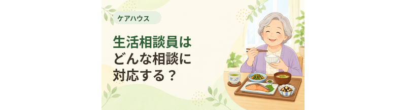 ケアハウスの生活相談員はどんな相談に対応する？