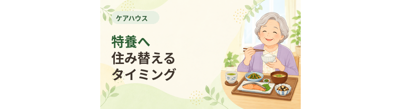 ケアハウスから特養へ住み替えるタイミング