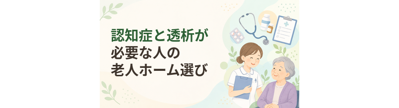 認知症と透析が必要な人の老人ホーム選び