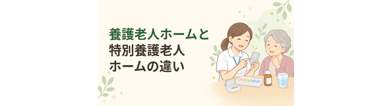 養護老人ホームと特別養護老人ホームの違い