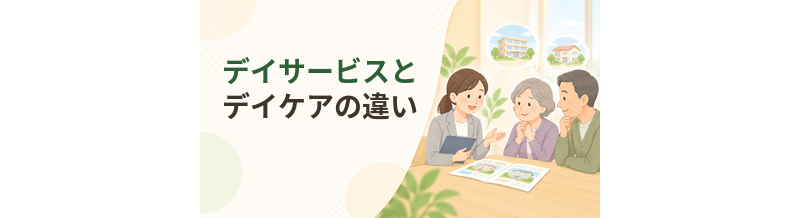 デイサービスとデイケアの違い｜目的・対象者・リハビリを比較