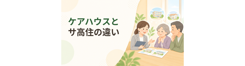 ケアハウスとサ高住の違い｜自立向け住まいを比較