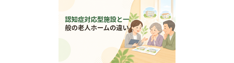 認知症対応型施設と一般の老人ホームの違い