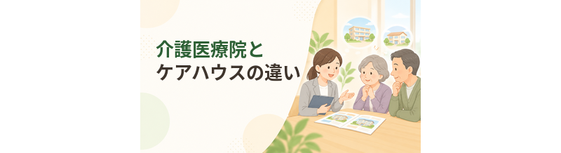 介護医療院とケアハウスの違い｜対象者・医療ニーズ・生活を比較