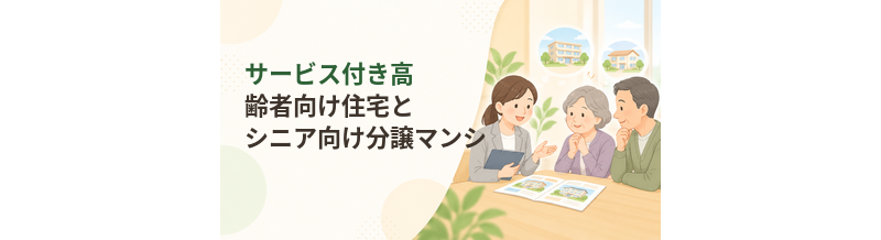 サービス付き高齢者向け住宅とシニア向け分譲マンションの違い