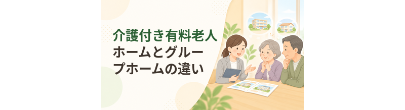 介護付き有料老人ホームとグループホームの違い