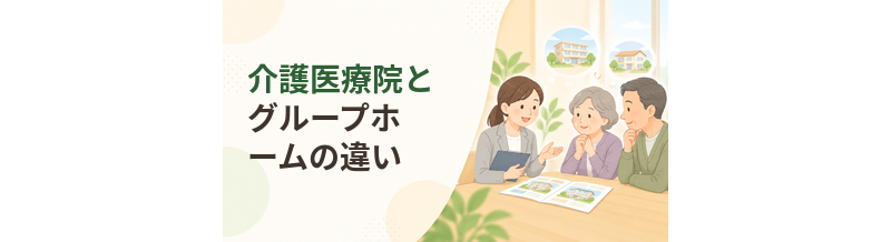介護医療院とグループホームの違い｜医療ニーズと認知症ケアを比較