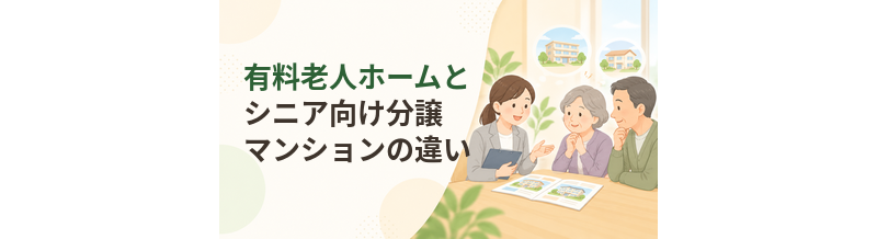 有料老人ホームとシニア向け分譲マンションの違い