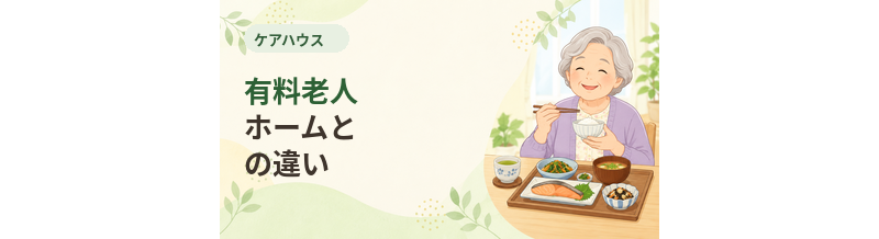 ケアハウスと有料老人ホームの違い
