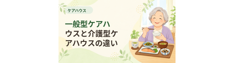 一般型ケアハウスと介護型ケアハウスの違い