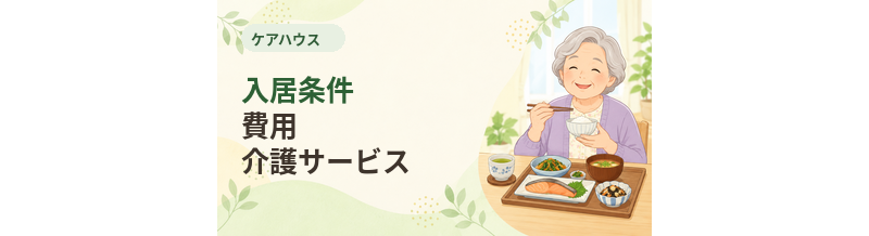 ケアハウスとは？入居条件・費用・介護サービスを解説
