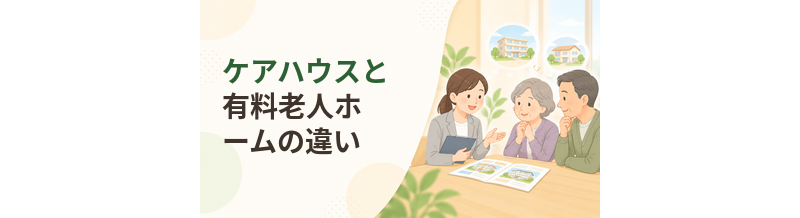 ケアハウスと有料老人ホームの違い｜費用・介護・入居条件を比較