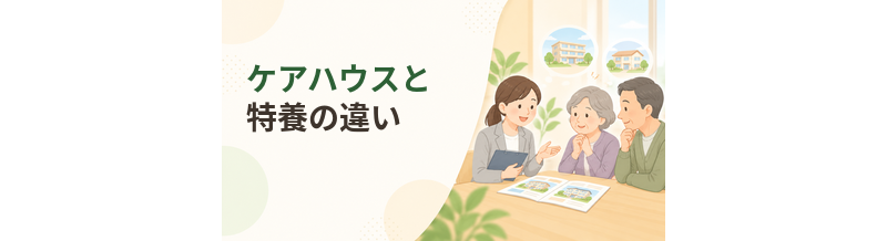 ケアハウスと特養の違い｜入居条件・介護・費用を比較
