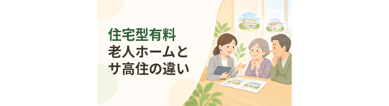 住宅型有料老人ホームとサ高住の違い｜介護サービスと費用を比較
