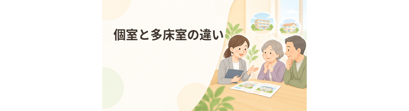老人ホームの個室と多床室の違い｜費用・プライバシー・生活を比較
