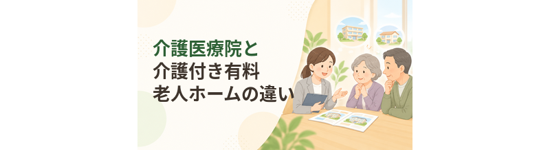 介護医療院と介護付き有料老人ホームの違い｜医療依存度・費用・生活を比較