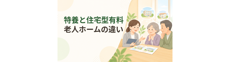 特養と住宅型有料老人ホームの違い｜介護サービス・費用・入居条件を比較