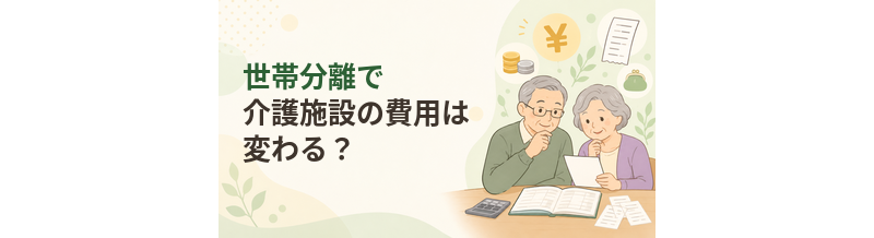 世帯分離で介護施設の費用は変わる？確認したいポイント