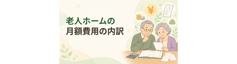 老人ホームの月額費用の内訳｜家賃・食費・管理費・介護費を解説