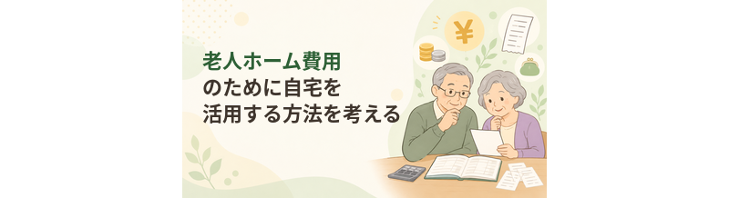 老人ホーム費用のために自宅を活用する方法を考える
