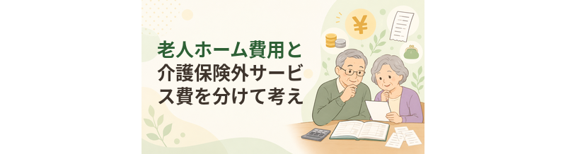 老人ホーム費用と介護保険外サービス費を分けて考える方法