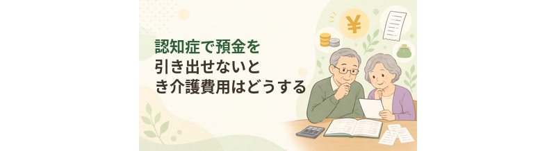 認知症で預金を引き出せないとき介護費用はどうする？