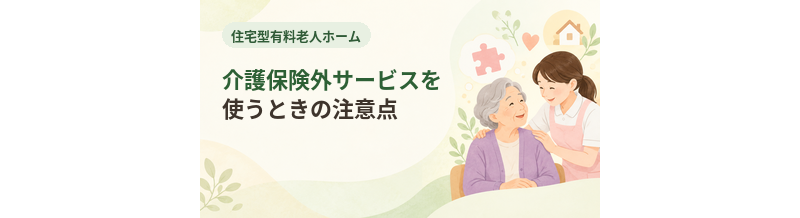 住宅型有料老人ホームで介護保険外サービスを使うときの注意点