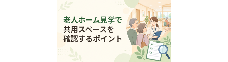 老人ホーム見学で共用スペースを確認するポイント