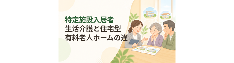 特定施設入居者生活介護と住宅型有料老人ホームの違い
