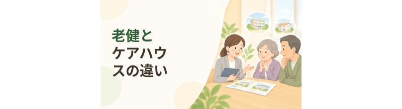 老健とケアハウスの違い｜入所目的・対象者・生活を比較