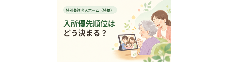 特養の入所優先順位はどう決まる？判定の考え方を解説