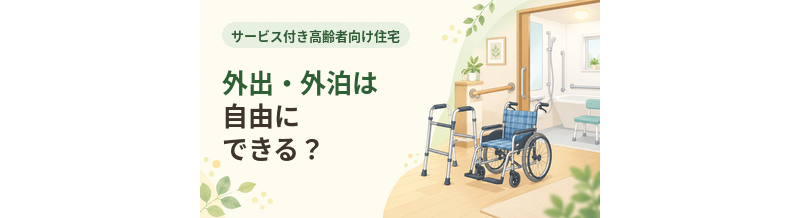 サ高住で外出・外泊は自由にできる？