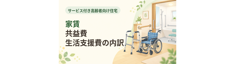 サ高住の家賃・共益費・生活支援費の内訳