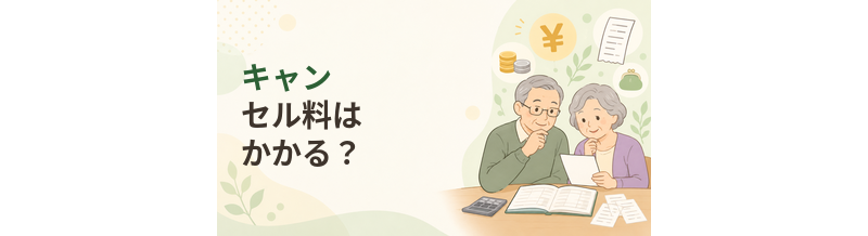 老人ホームのキャンセル料はかかる？申込金・予約金の確認ポイント