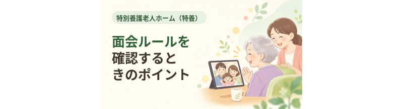 特養の面会ルールを確認するときのポイント