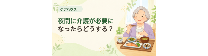 ケアハウスで夜間に介護が必要になったらどうする？